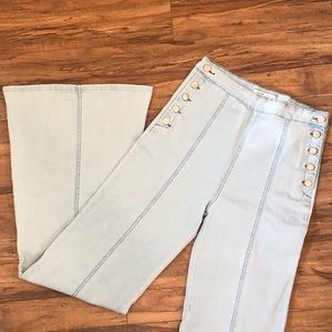 Button Hip bell bottoms